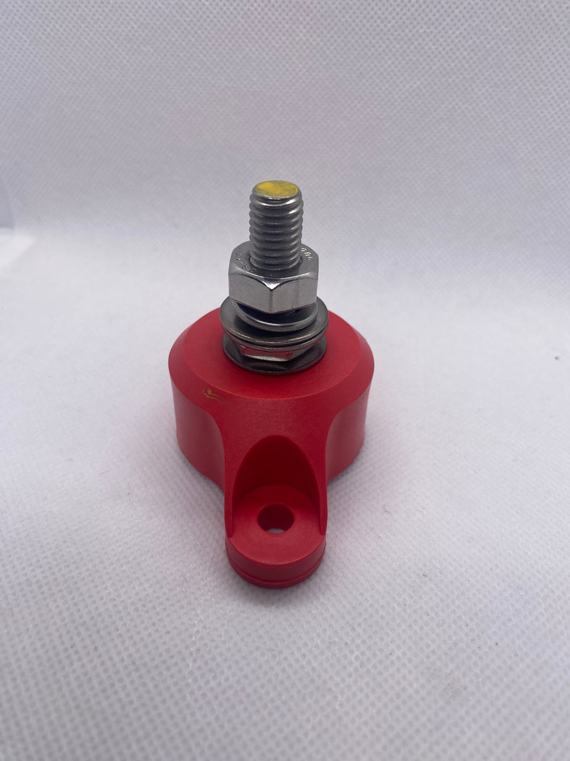 77510M0N02  (3/8" Post) Heavy Duty Single Point Power Posts Red