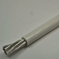 6 AWG Battery Cable Tinned Marine Grade Wire White by the foot