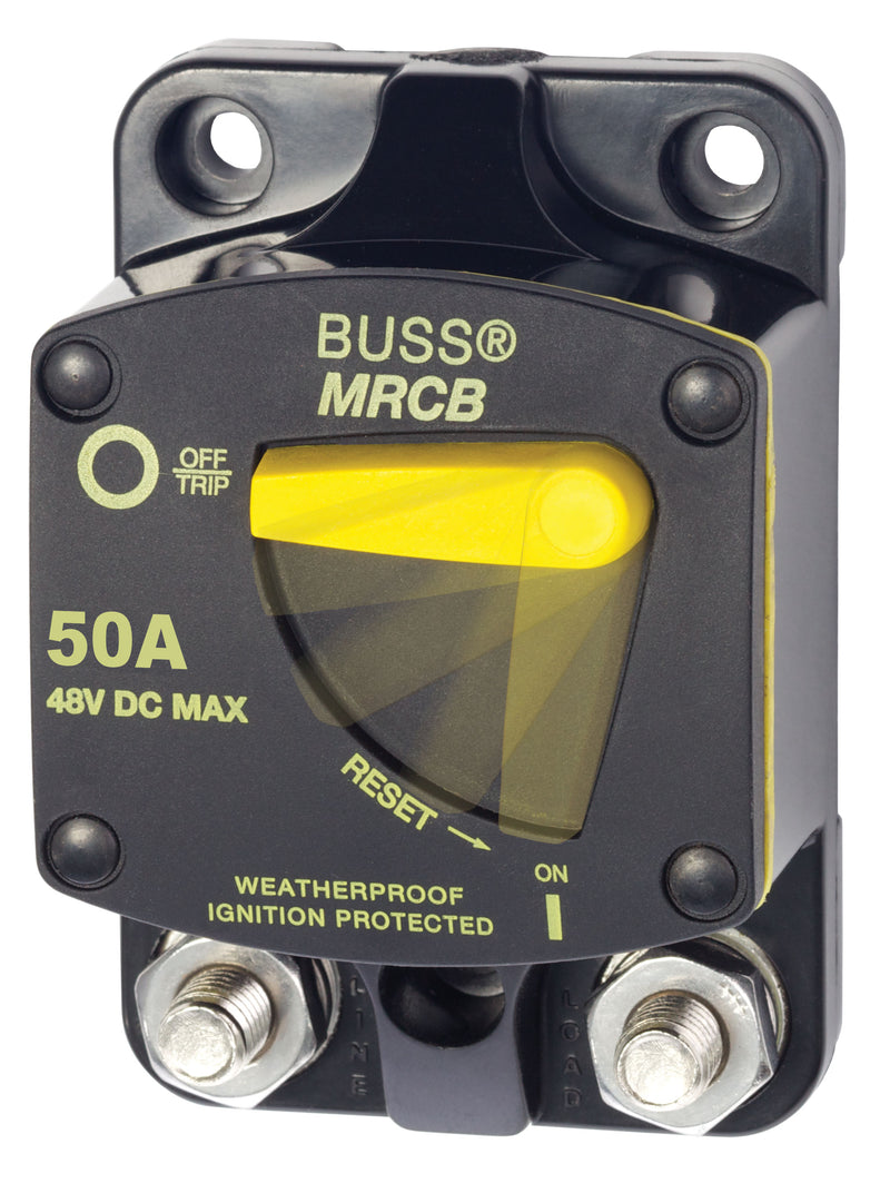 187050F-04-1 Marine Rated Circuit Breaker - Bussmann 187 Series MRCB Surface Mount 50 Amp