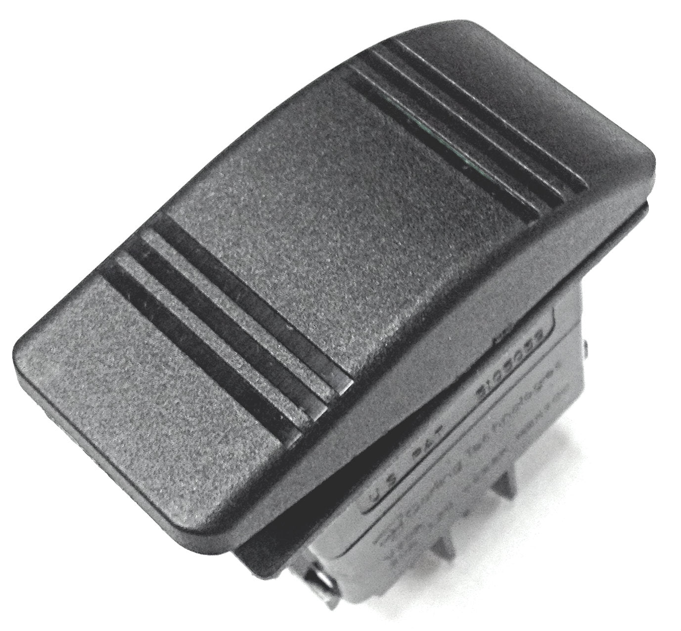 V2D1 Contura Waterproof Rocker Switch Momentary (On)-Off SPST AMBER LE