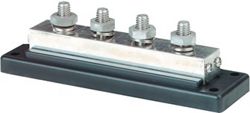 2104 Blue Sea Systems DC Powerbar Bus w- 4x3-8 Inch Studs & 4 Screws 600 Amp Max