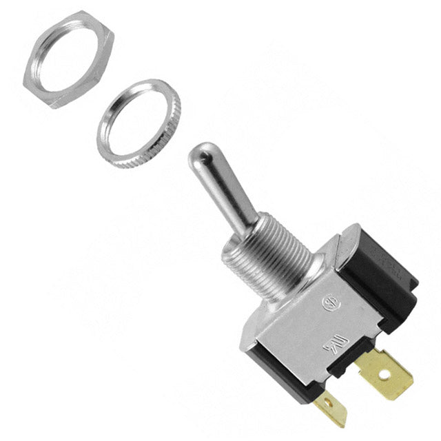 2FA53-73/TABS Metal Bat Toggle Switch SPST On-Off with Tabs