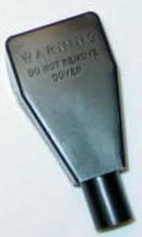 Straight Battery Terminal Boot fits 2/0 AWG to 4/0 AWG - Black